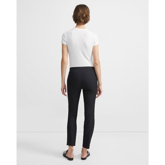 Theory Slim Pull On Dress Pant Black Women’s Size 10 - Picture 2 of 8